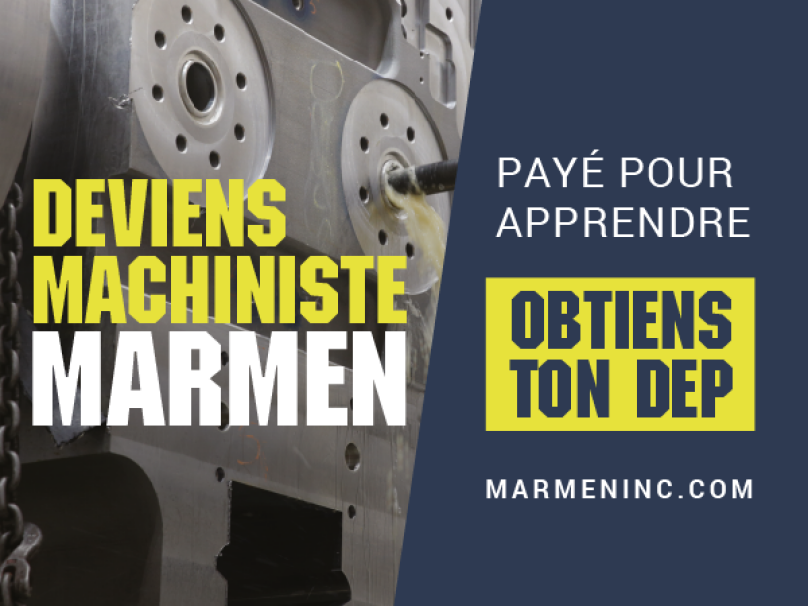 Deviens machiniste Marmen